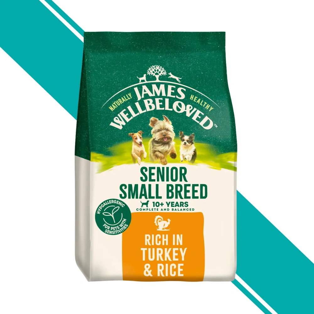 James Wellbeloved Senior Small Breed Dog Dry Food – Turkey & Rice